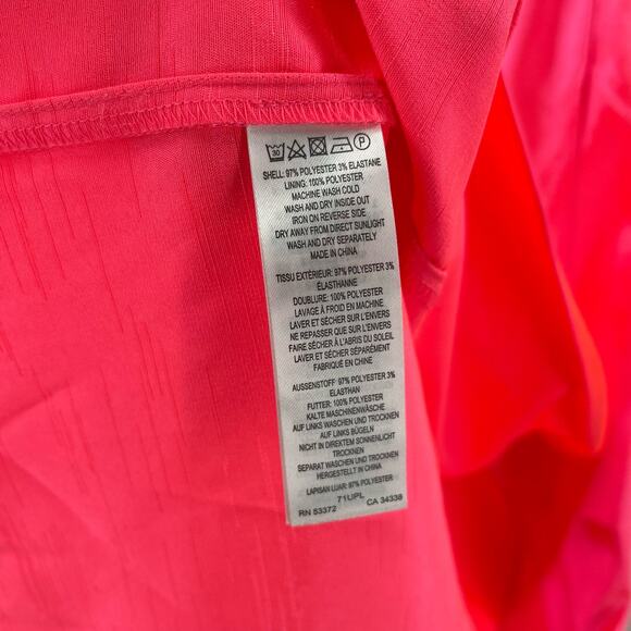 FRENCH CONNECTION Dress Size 6 Adaline Satin One Shoulder Midi Neon Pink NWT - Picture 16 of 16